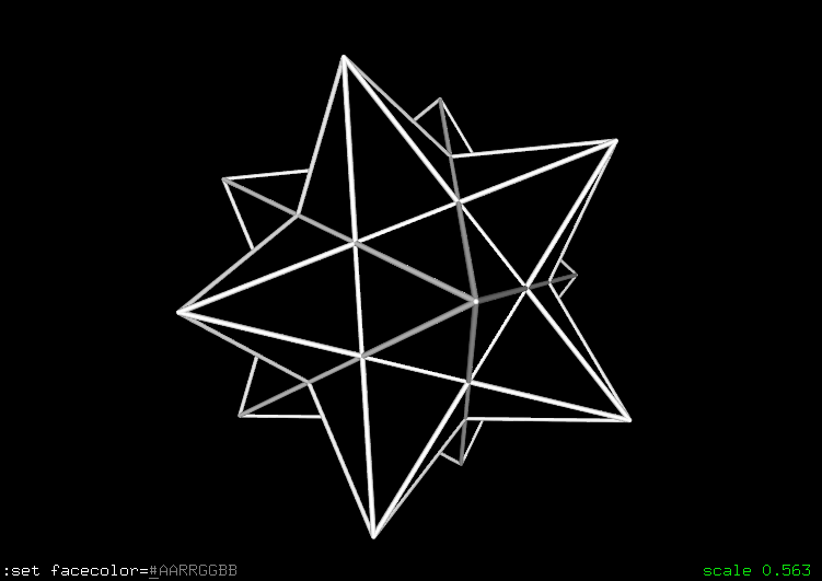 Geometric figures - stellated dodecahedron